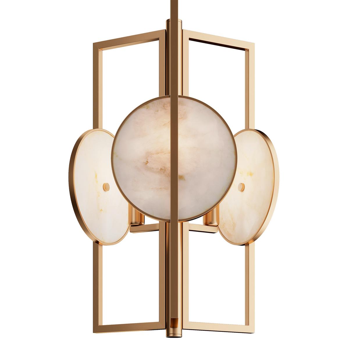 Pendelleuchte Marmo Goldfarben max. 40 Watt - Goldfarben, Trend, Stein/Metall (30,5/51/30,5cm) - MAYTONI