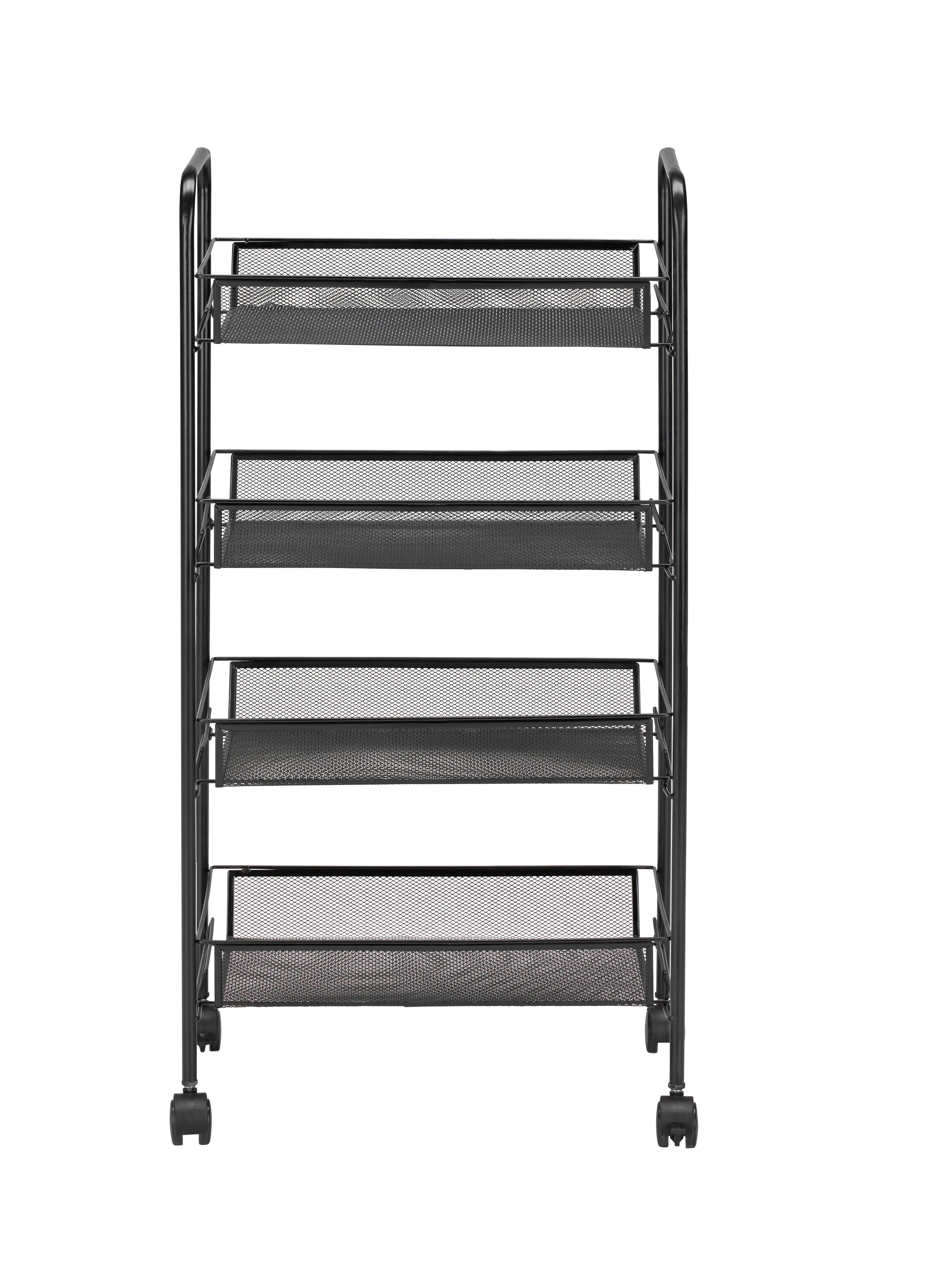 Allzweckwagen in Schwarz - Schwarz, Modern, Kunststoff/Metall (44/85/26cm) - Based