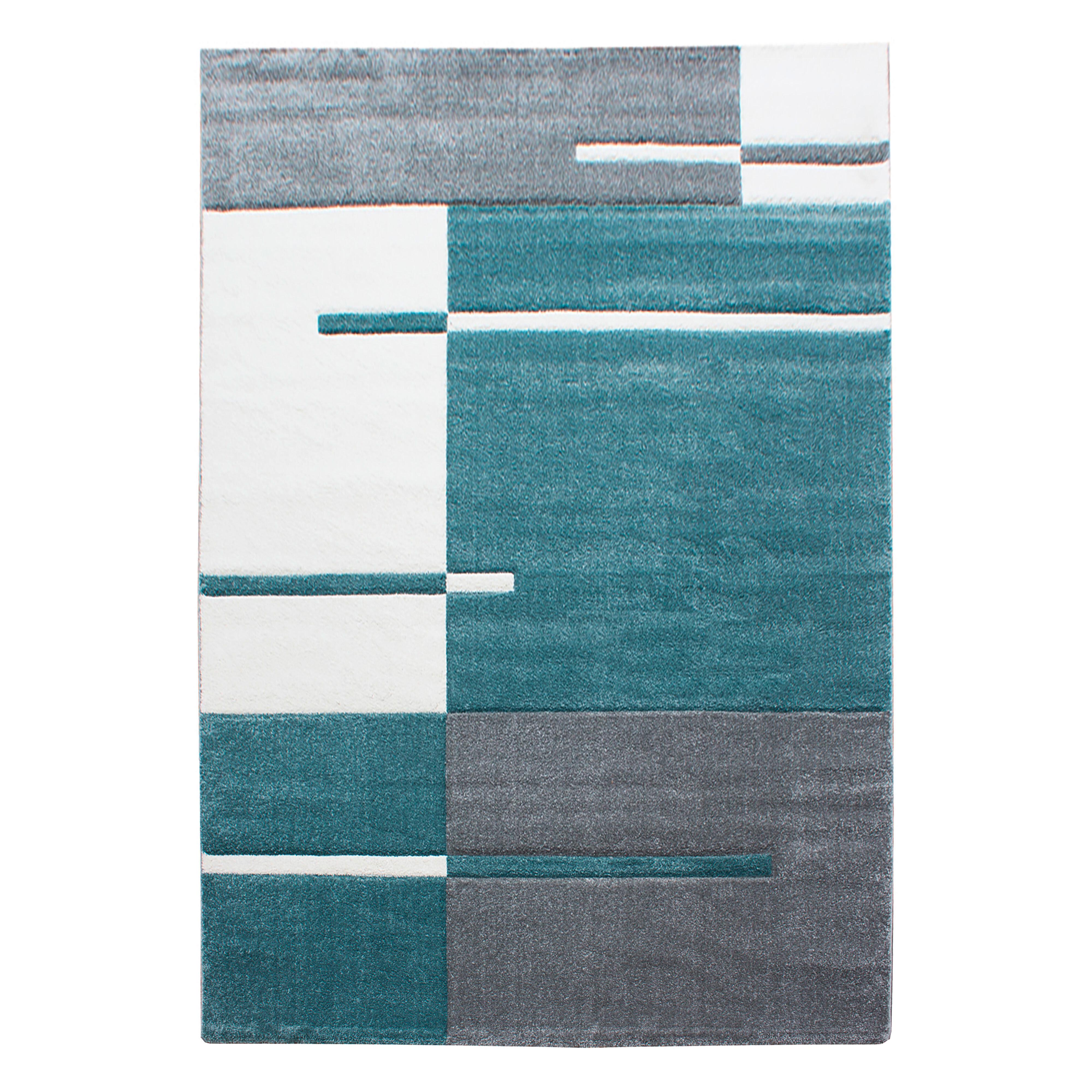 Flachwebeteppich Hawaii Blau ca. 240x340cm - Blau, Basics, Textil (240/340cm) - Novel