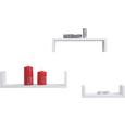 Wandboardset U-bord Weiß - Weiß, MODERN, Holzwerkstoff (42/10/10cm) - Mömax modern living