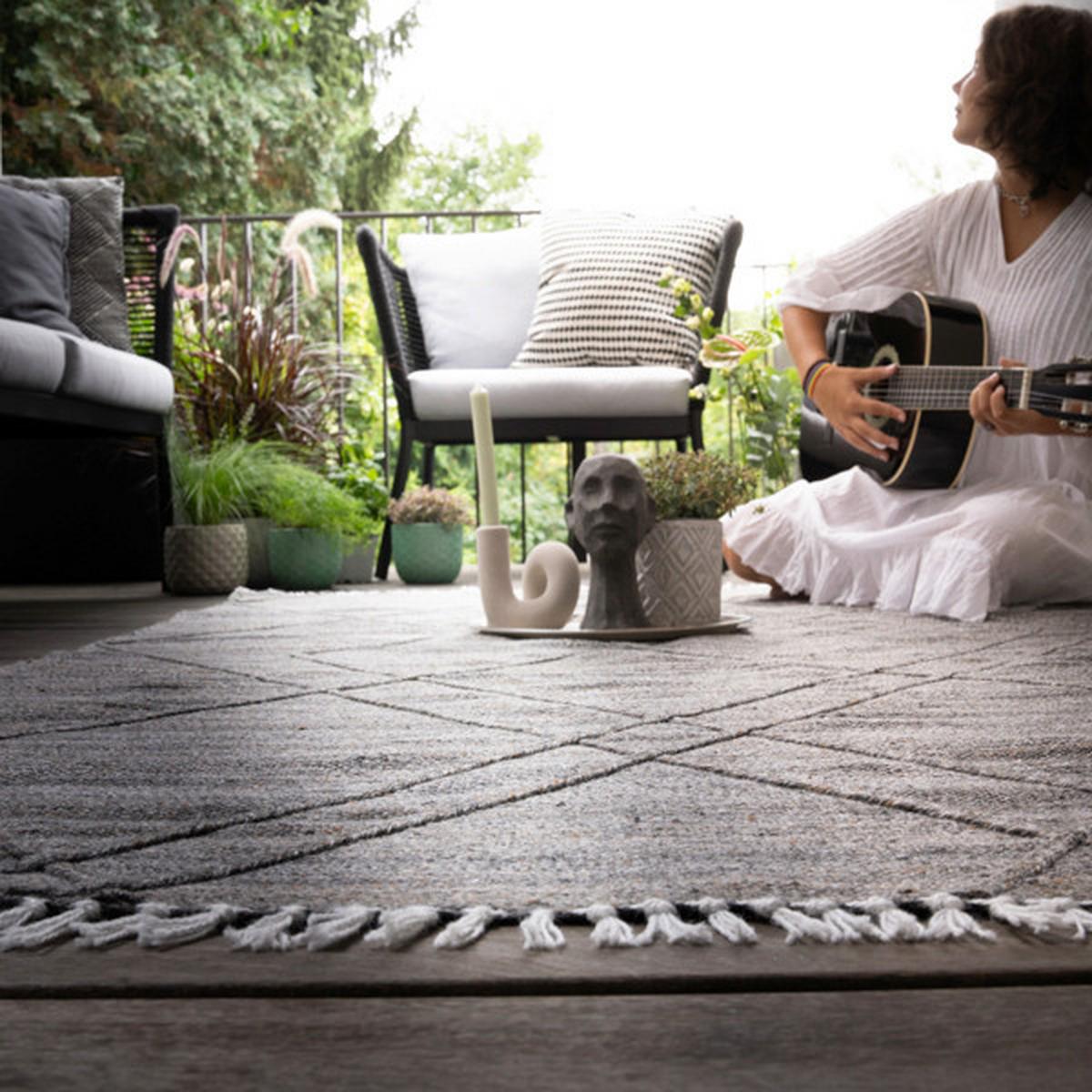 FLACHWEBETEPPICH MY DAKAR 365 - anthracite, Basics, textile (80/150cm)