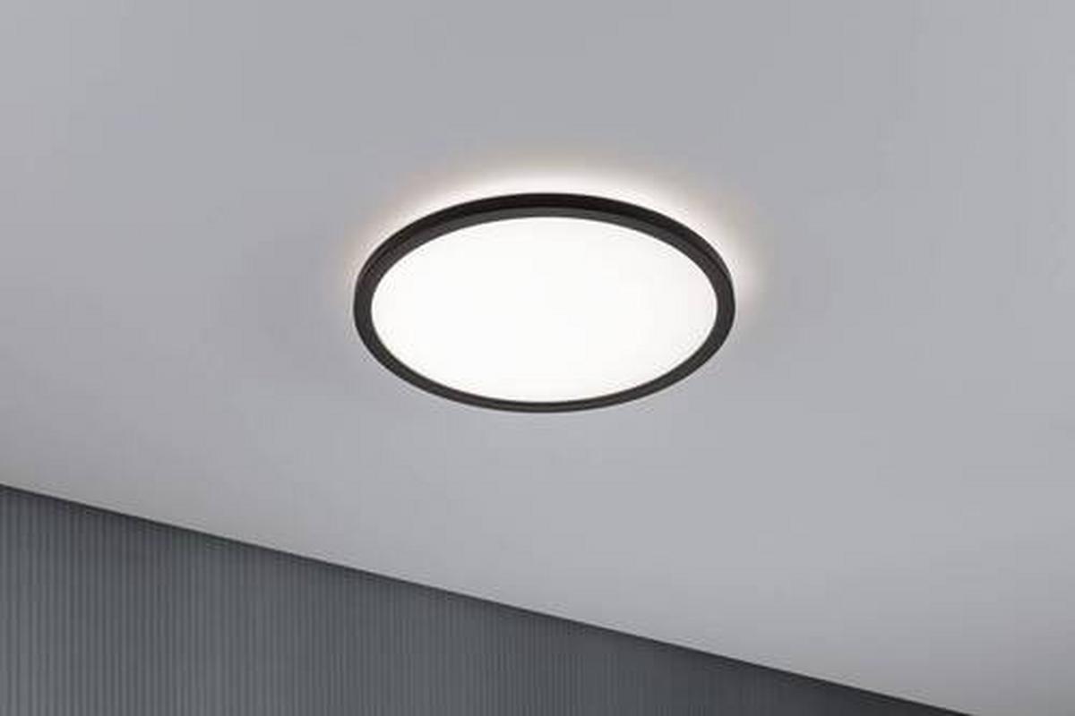 LED-Paneel Atria Shine in Schwarz max. 16 Watt - Schwarz, Basics, Kunststoff (29,3/2,8cm) - Paulmann