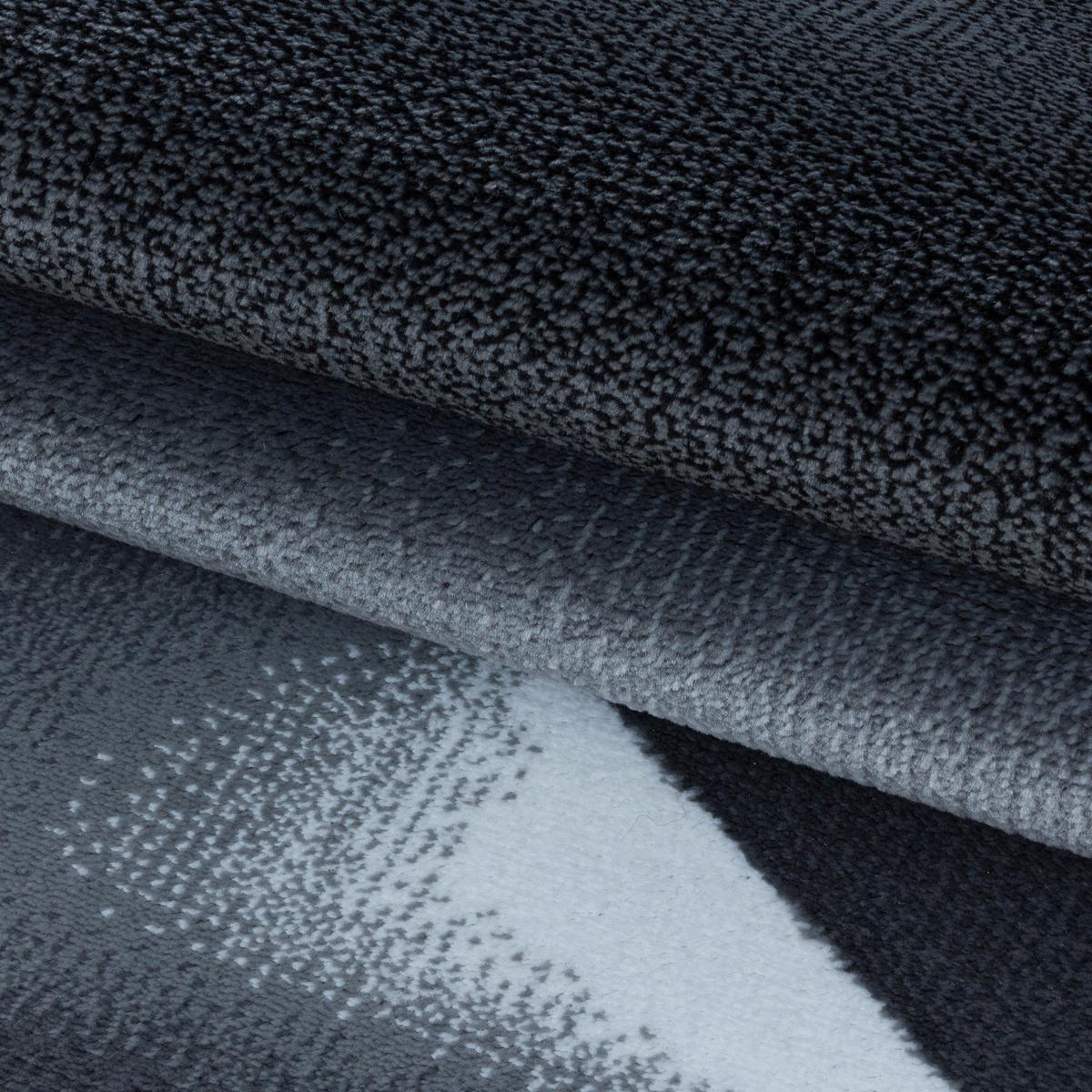 Webteppich Costa Schwarz ca. 80x250cm - Schwarz, Design, Textil (80/250cm)