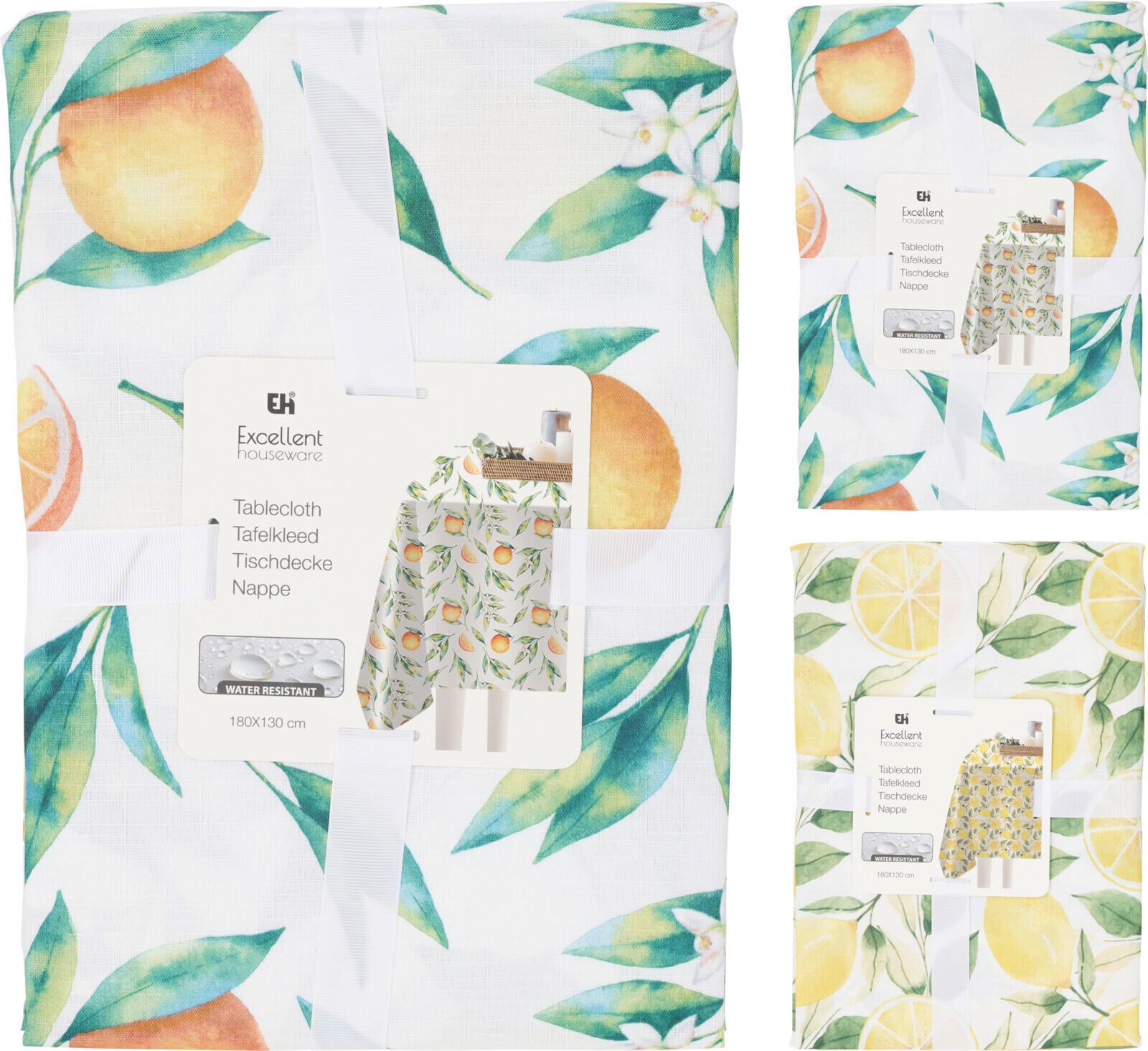 Asztalterítő Orange/lemon 180/130 - Basics, textil (180/130cm)