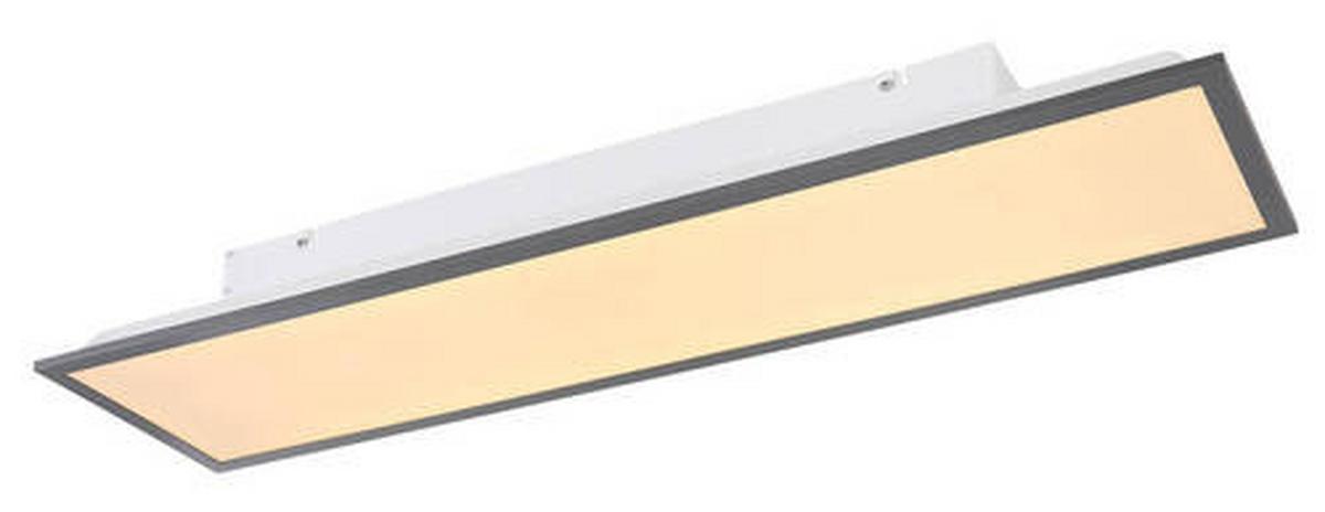 LED-Deckenleuchte Doro max. 24 Watt - Opal/Graphitfarben, Basics, Kunststoff/Metall (80/20/7,5cm)