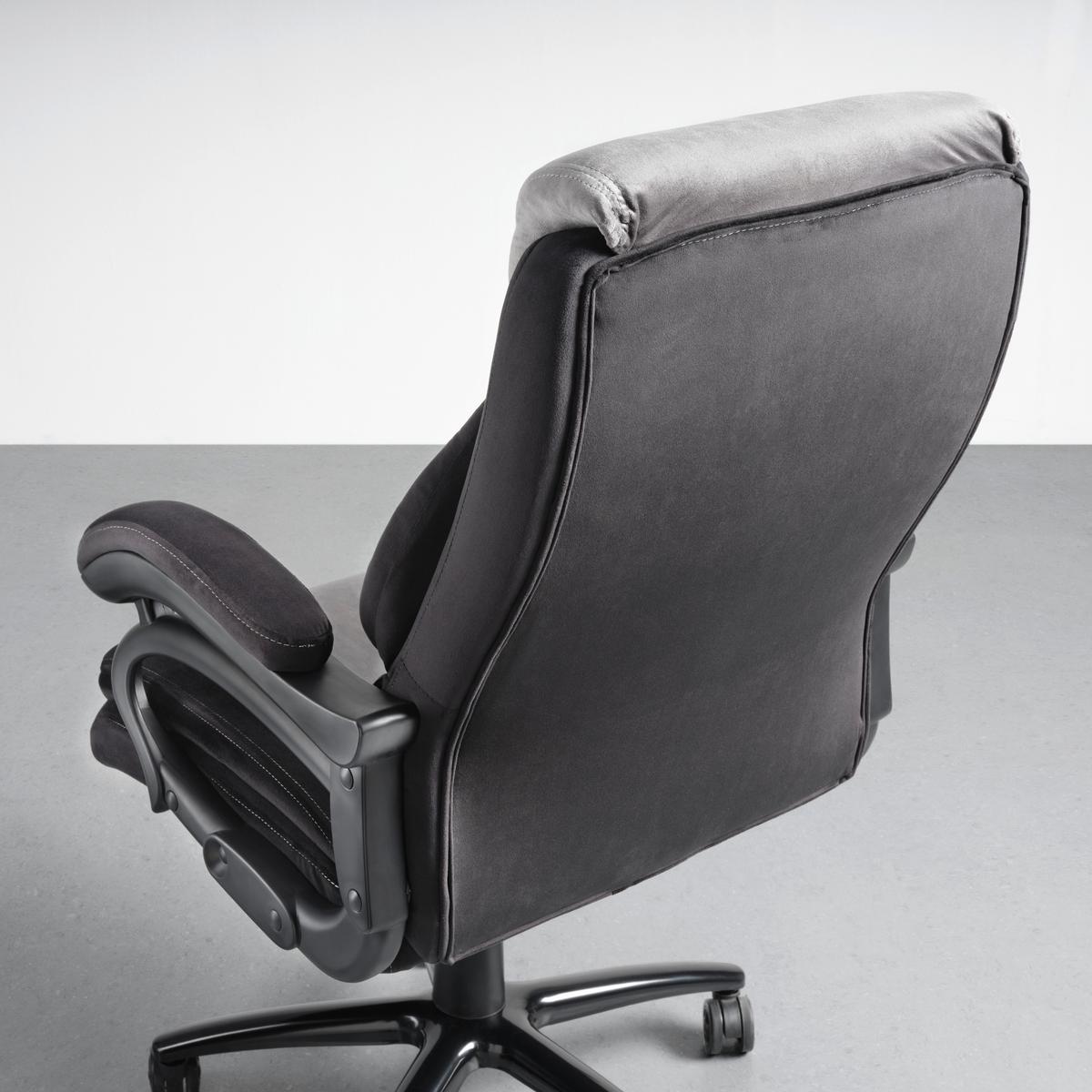 Chefsessel Alwin in Grau/Schwarz - Schwarz/Grau, Modern, Holz/Kunststoff (84/119/67cm) - Mömax