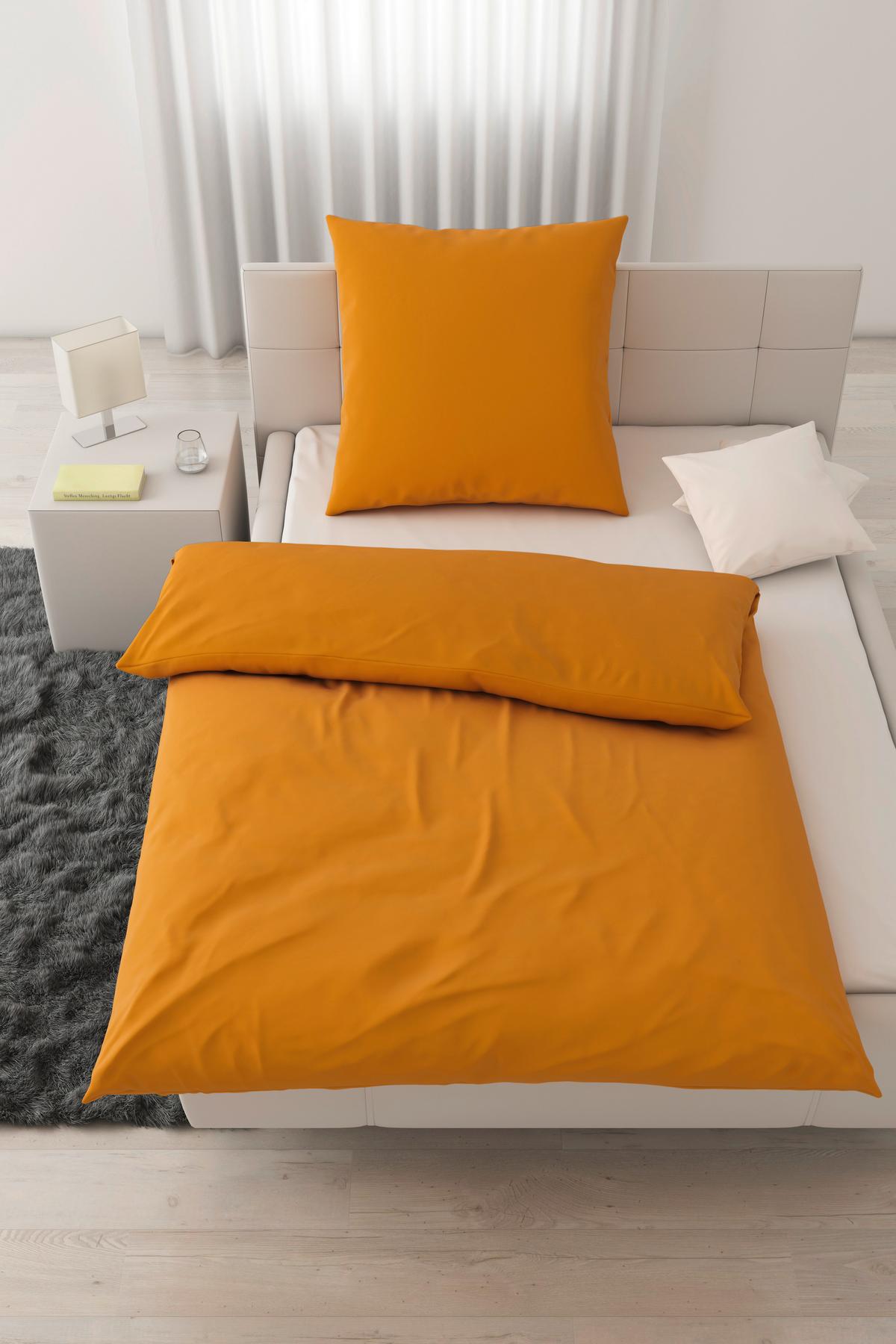 Bettwäsche Iris in Gelb ca. 135x200cm - Gelb, MODERN, Textil (135/200cm) - Modern Living