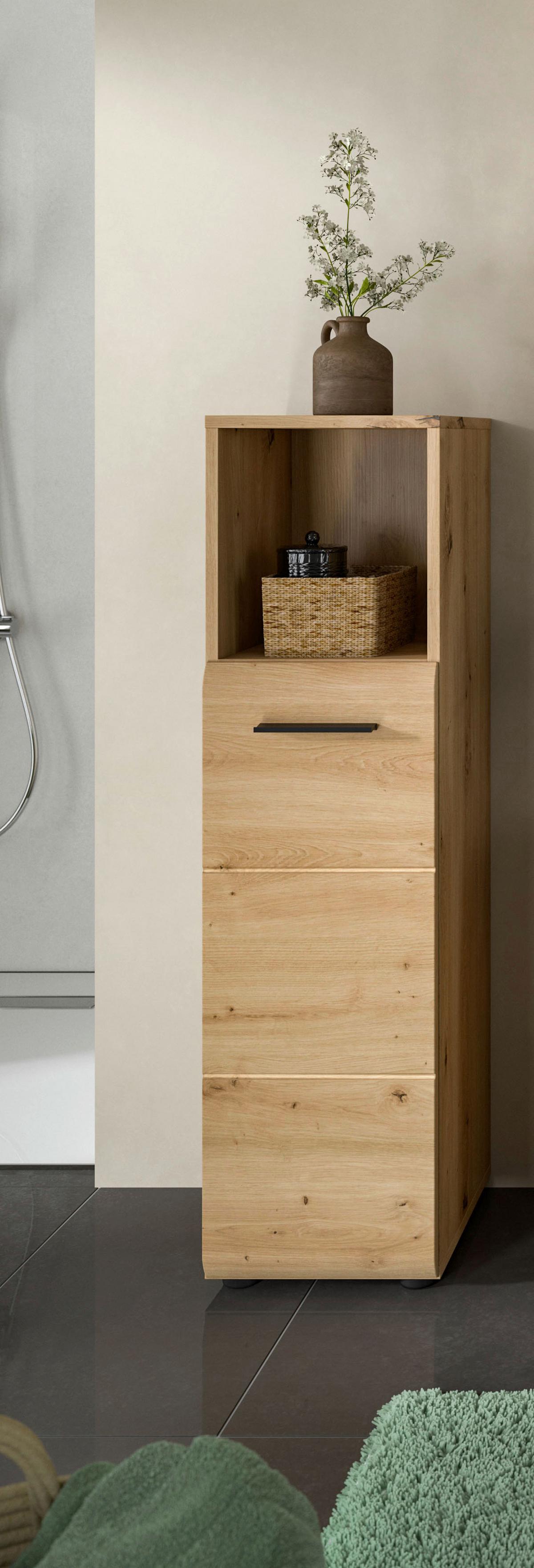 DULAP MEDIU ICE - stejar Artisan, Basics, material pe bază de lemn (30/110/30cm) - MID.YOU