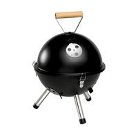 Kugelgrill Mini-Me Schwarz - Schwarz, KONVENTIONELL, Holz/Kunststoff (32/44/32cm) - Mömax