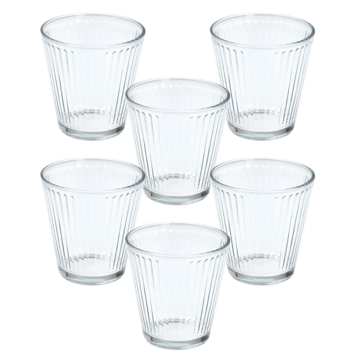 Set Kozarcev Micene - prosojno, Konvencionalno, steklo (0,220l) - Tognana