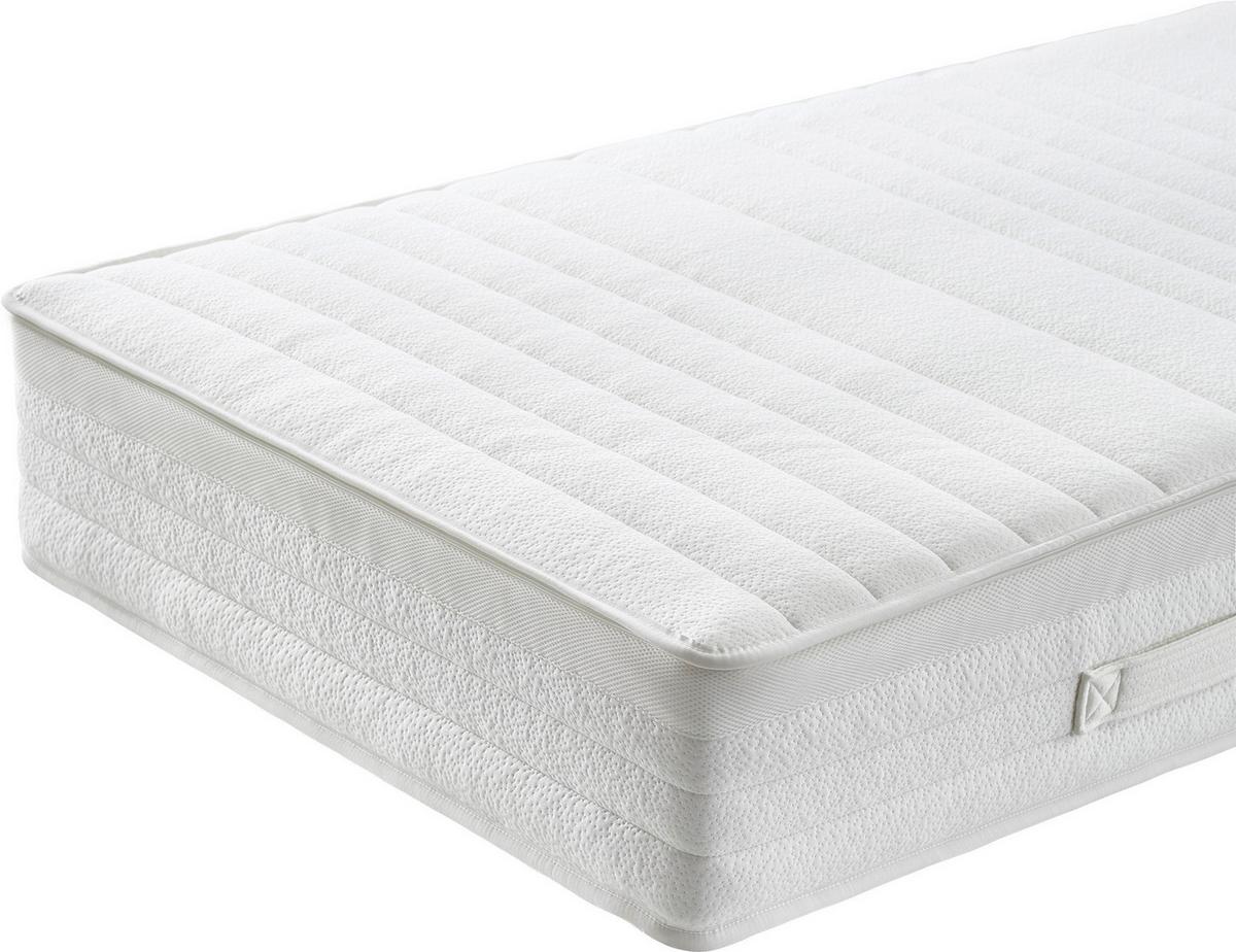 Taschenfederkernmatratze H4, ca. 90x200cm - Weiß, Basics, Textil (90/200cm) - Mömax
