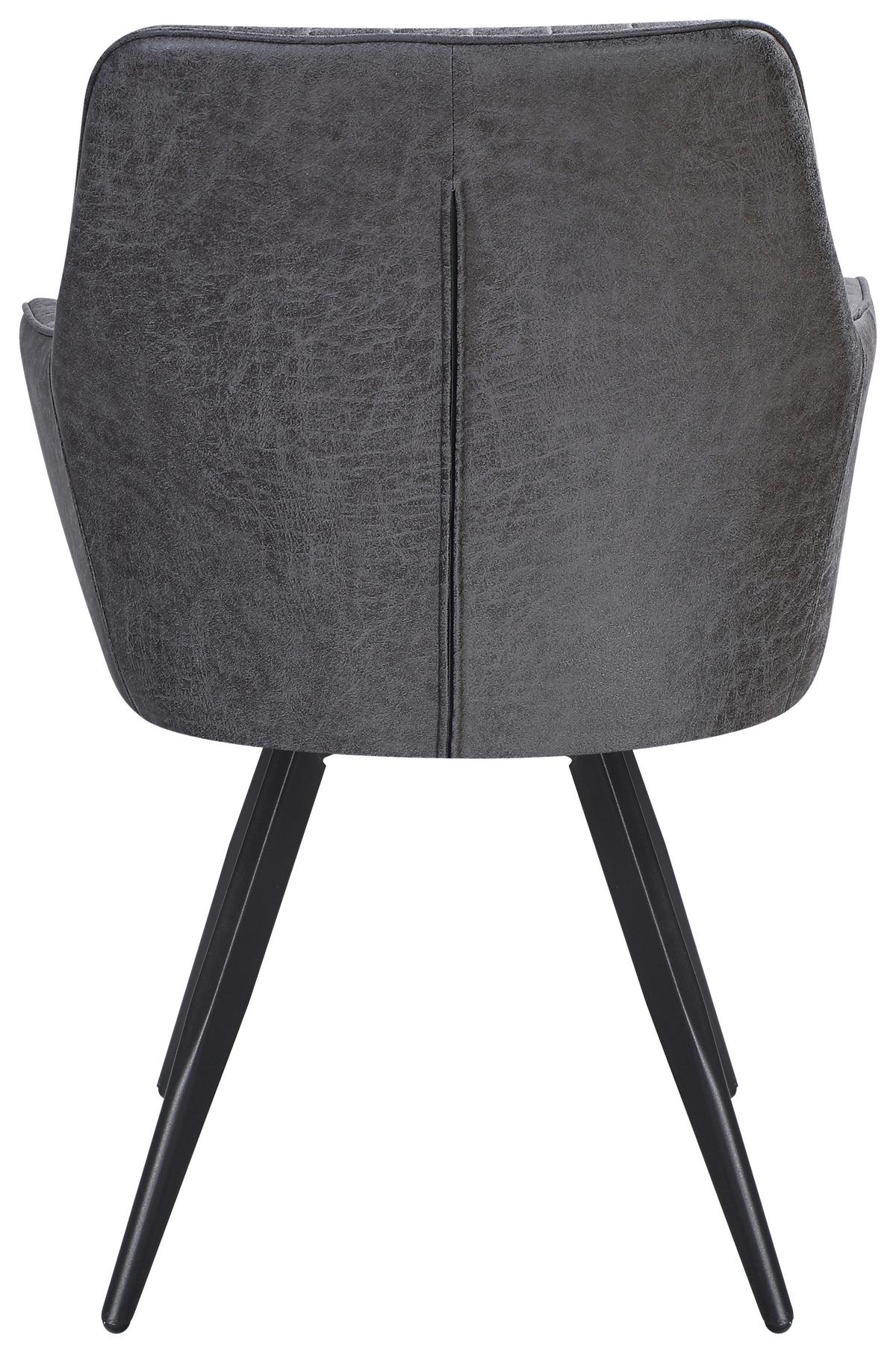 Stol Bella, Rjava, Vrtljiv - črna/rjava, Konvencionalno, kovina/tekstil (63/90/61cm)