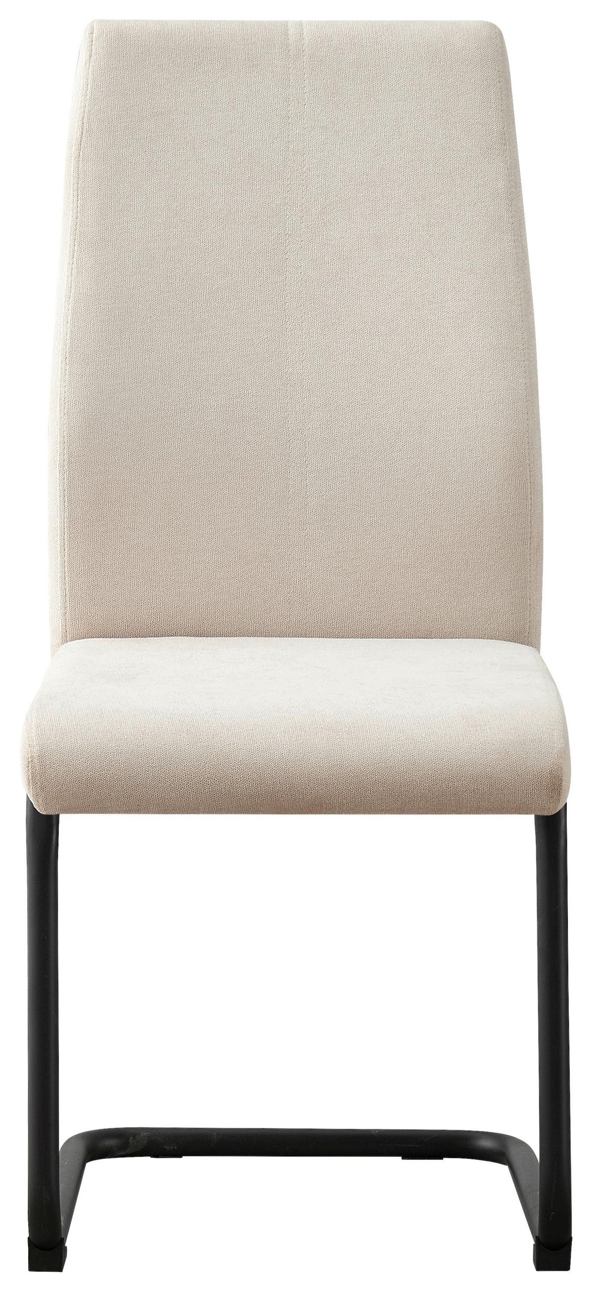 Stolica Anne *ph* - crna/krem, Konvencionalno, metal/tekstil (44/96/57cm) - Best Price