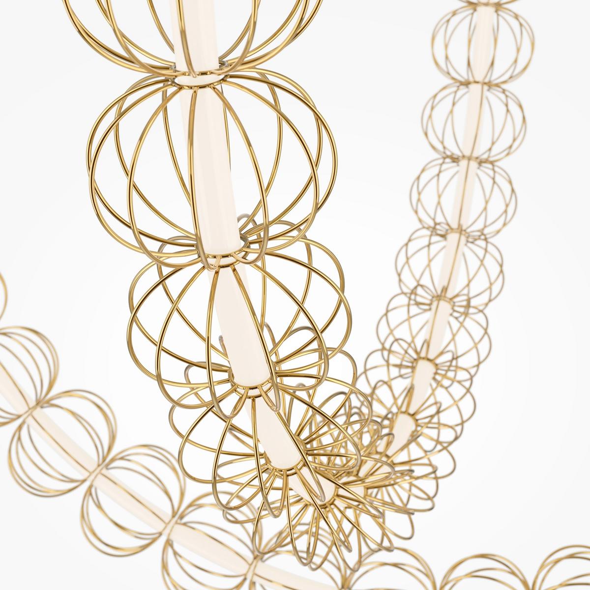 Pendelleuchte Mod216pl-L55g3k - Goldfarben, Design, Metall (208.6/184/35cm) - MAYTONI