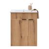 WASTAFELCOMBINATIE NAPOLI -EXKLUSIV- - Wit/Zwart, Modern, Houtcomposiet/Metaal (60/78/45cm) - Mömax
