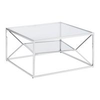 Couchtisch Angel II Chromfarben - Chromfarben, MODERN, Glas/Metall (70/38/70cm) - Mömax