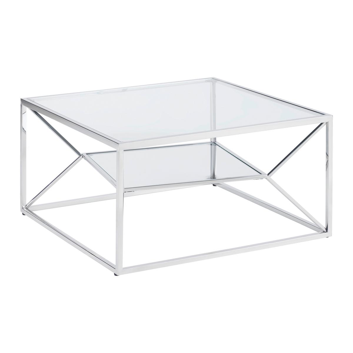 Klubska Miza Angel Ii - barve kroma, Moderno, kovina/steklo (70/38/70cm) - Mömax