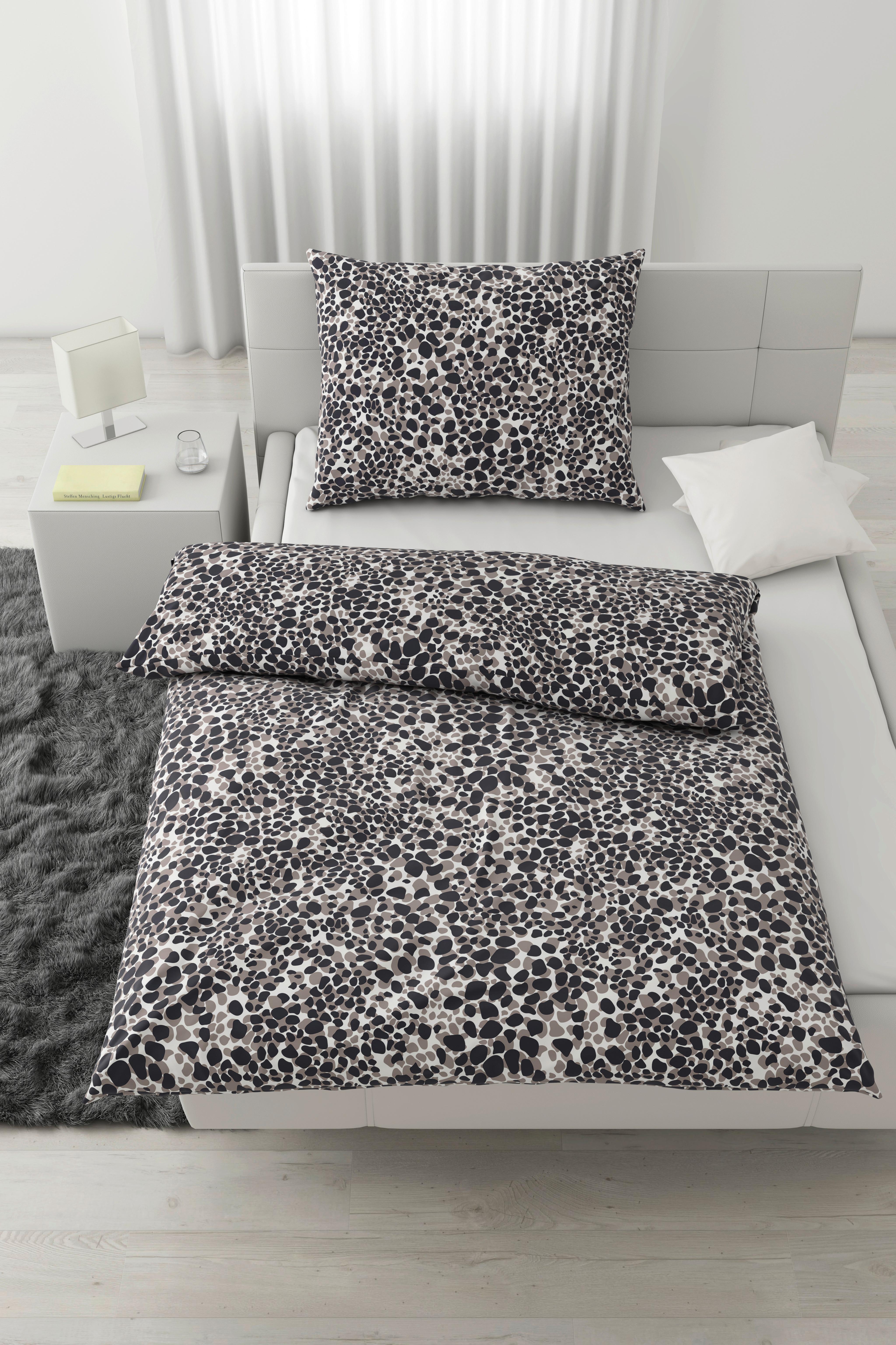 Posteljnina Stony Frames, Siva, 60/80, 140/200 - siva, Trendi, tekstil (140/200cm) - Modern Living