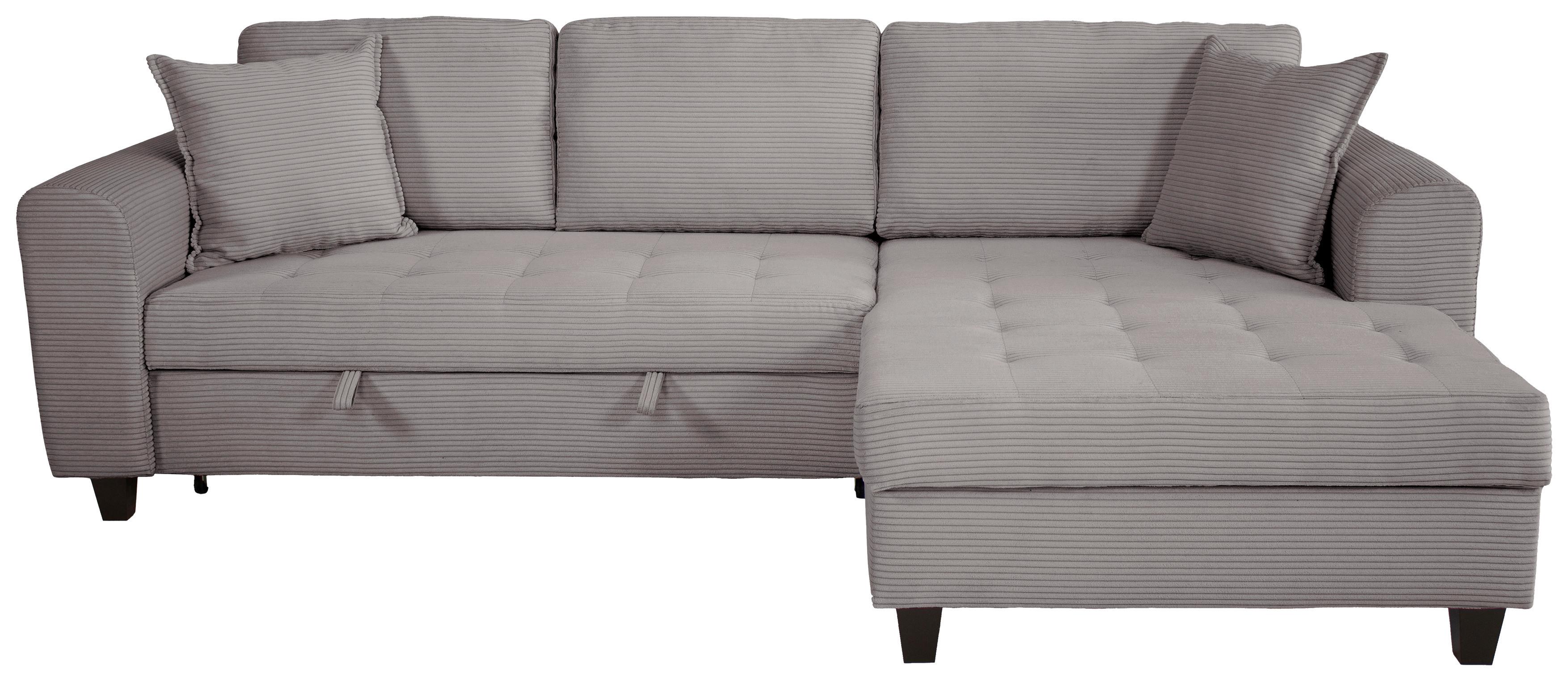 Kutna Garnitura Moritz - siva, Trend, tekstil (265/155cm) - Modern Living