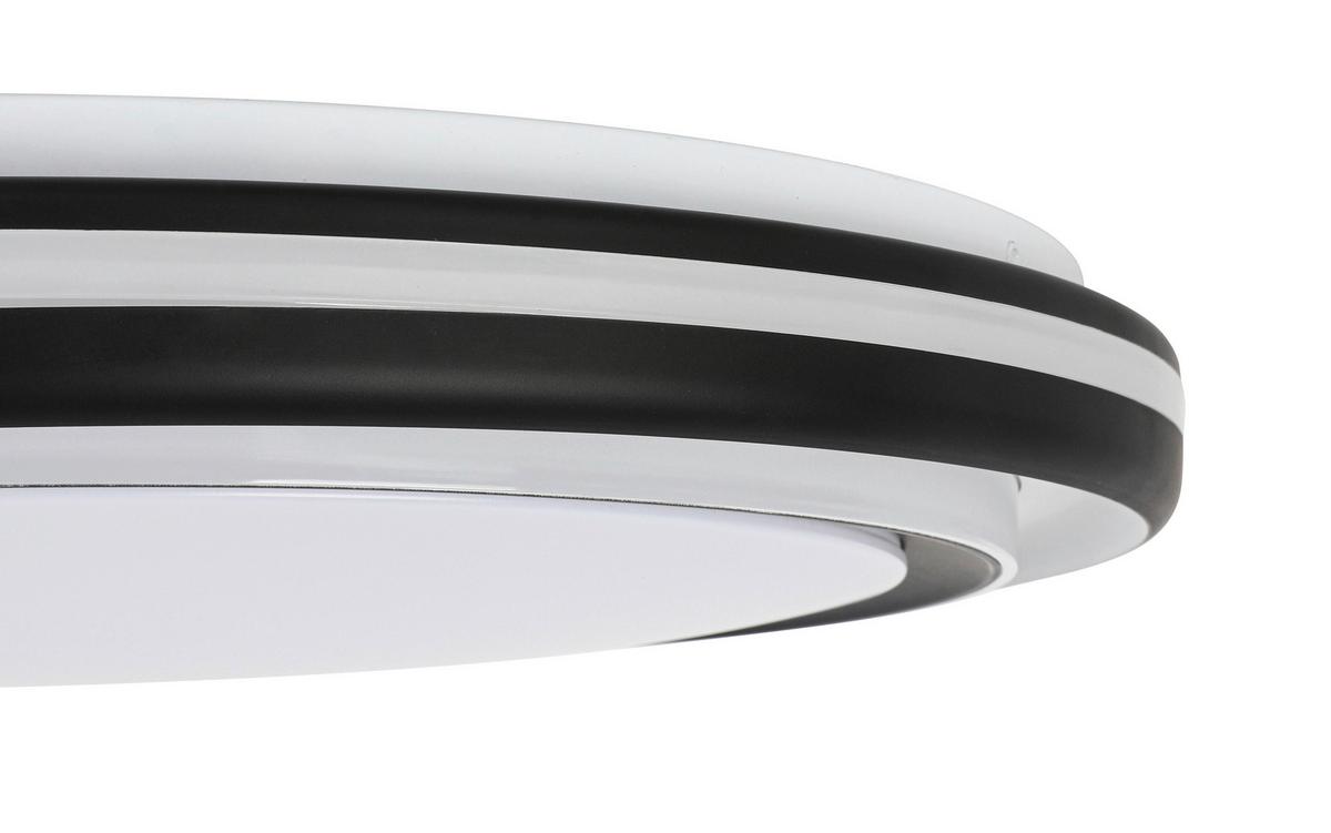 Led Mennyezeti Lámpa Huny - fekete/fehér, Modern, műanyag/fém (65/9cm) - Mömax