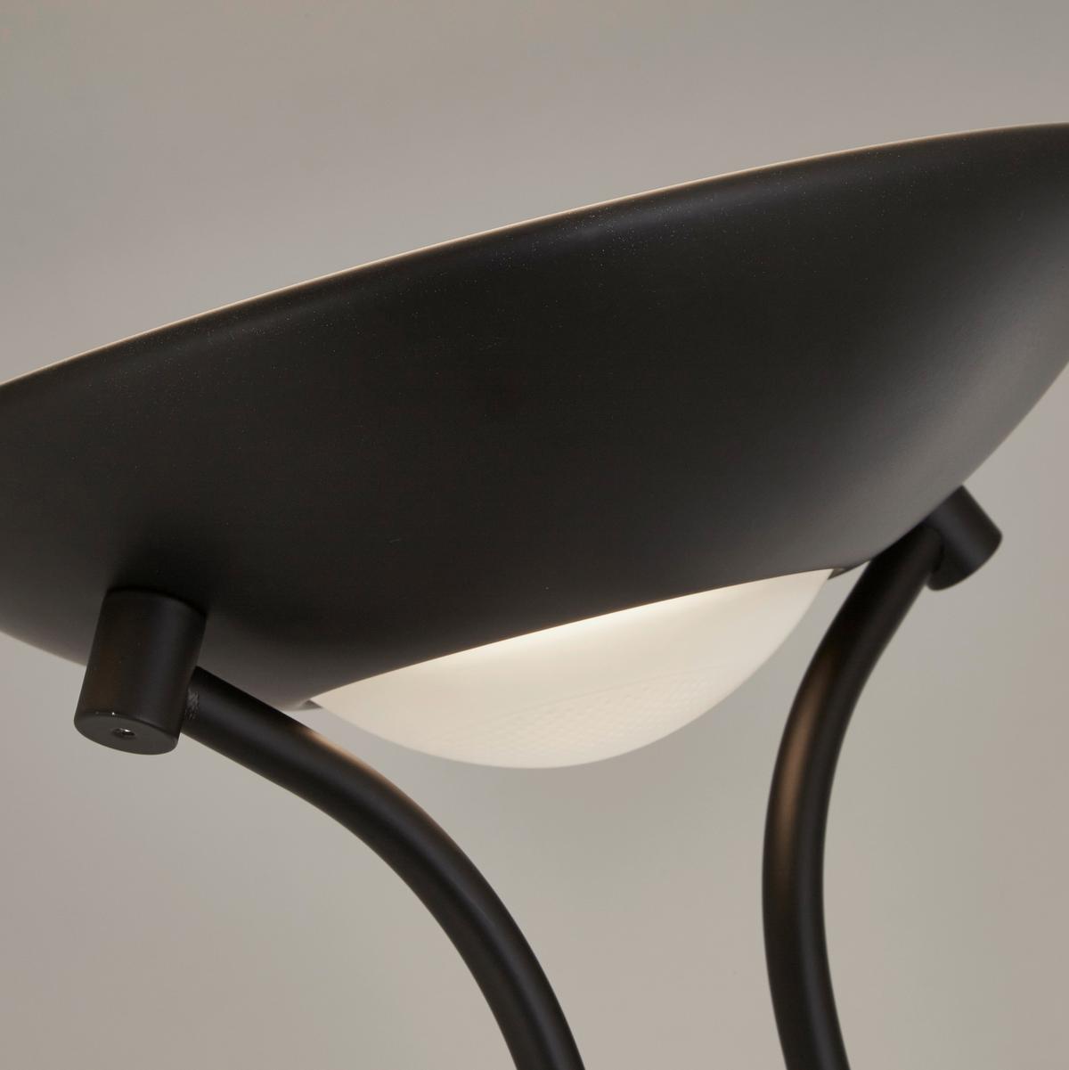 Led Mennyezetvilágító Lámpa Eu32019bk - fekete, Basics, üveg/fém (25.4/29/177cm)