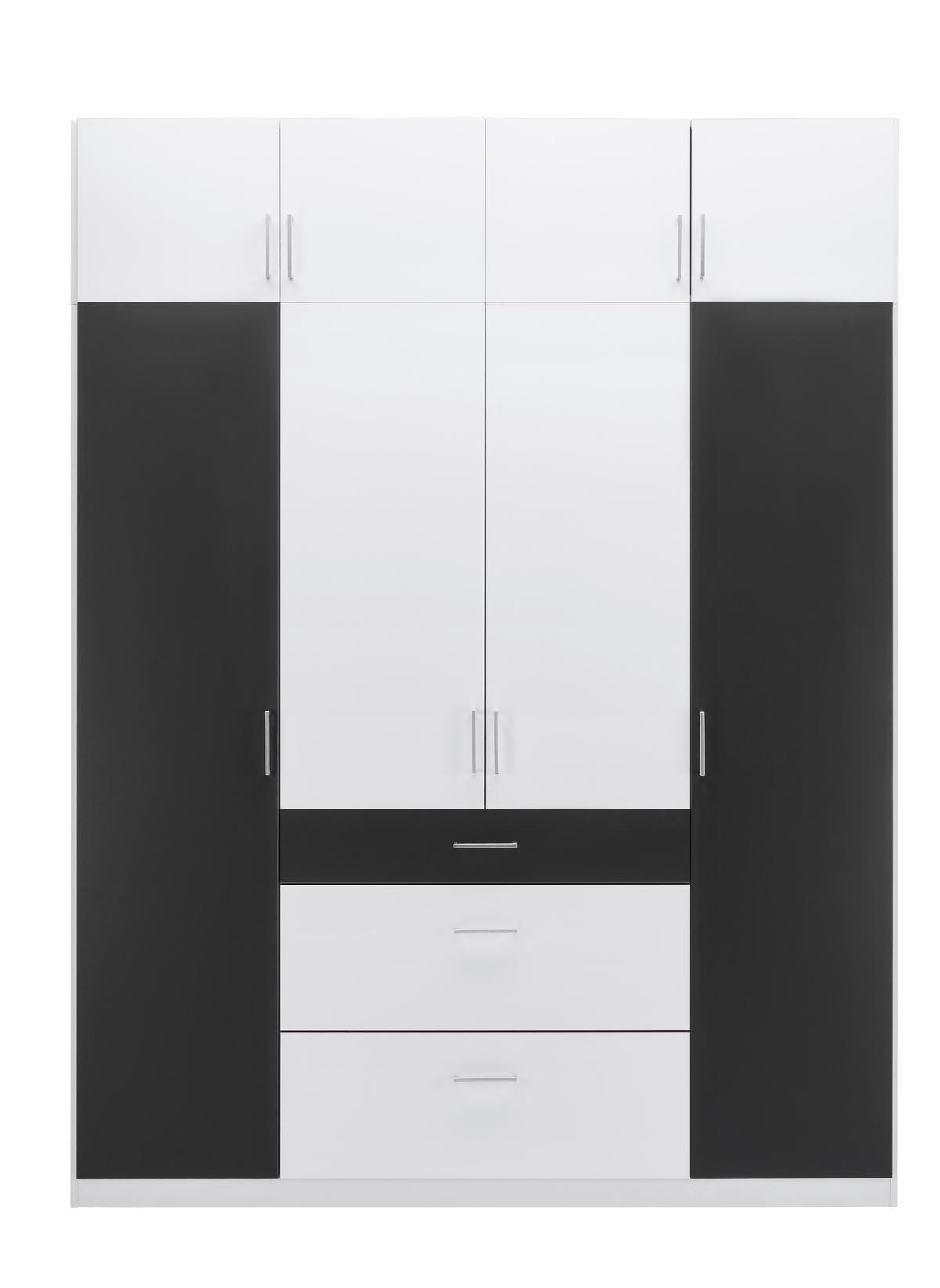 Nastavek Za Omaro Click, Bela - bela/barve aluminija, Konvencionalno, umetna masa/leseni material (179/40/58cm) - Mömax
