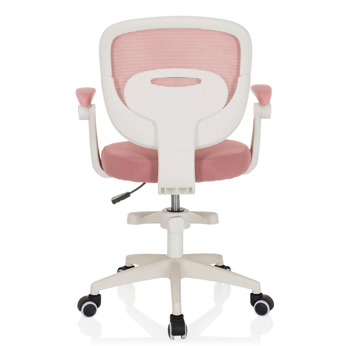 Mladinski Vrtljivi Stol Kiddy Smart, Roza - roza/bela, Moderno, umetna masa/tekstil (61/84-97/55cm) - MID.YOU