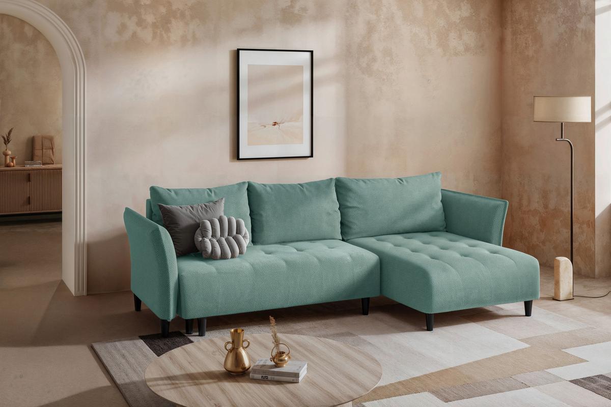 Coltar MONTE CARLO - verde mentă, Trend, textil (290/160cm) - Modern Living