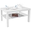 Klubska Mizica Light, Bela - bela, Moderno, leseni material (90/45/55cm) - Mömax