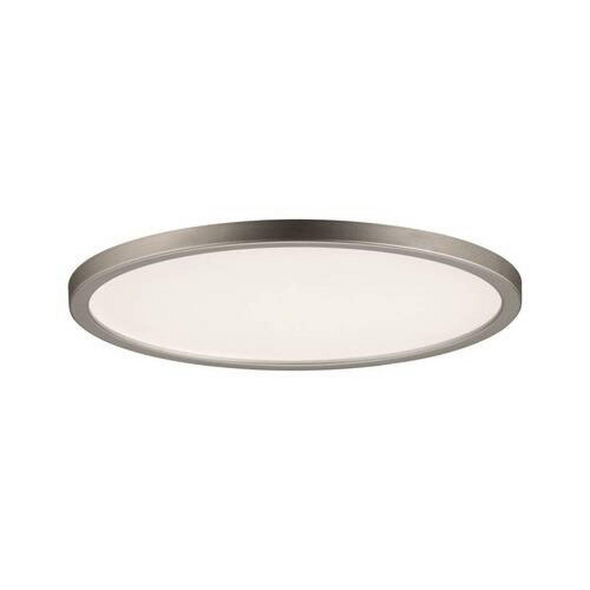 LED-Paneel Panel Areo dimmable in Nickelfarben max. 12 Watt - Nickelfarben, Basics, Kunststoff (18/1cm) - Paulmann