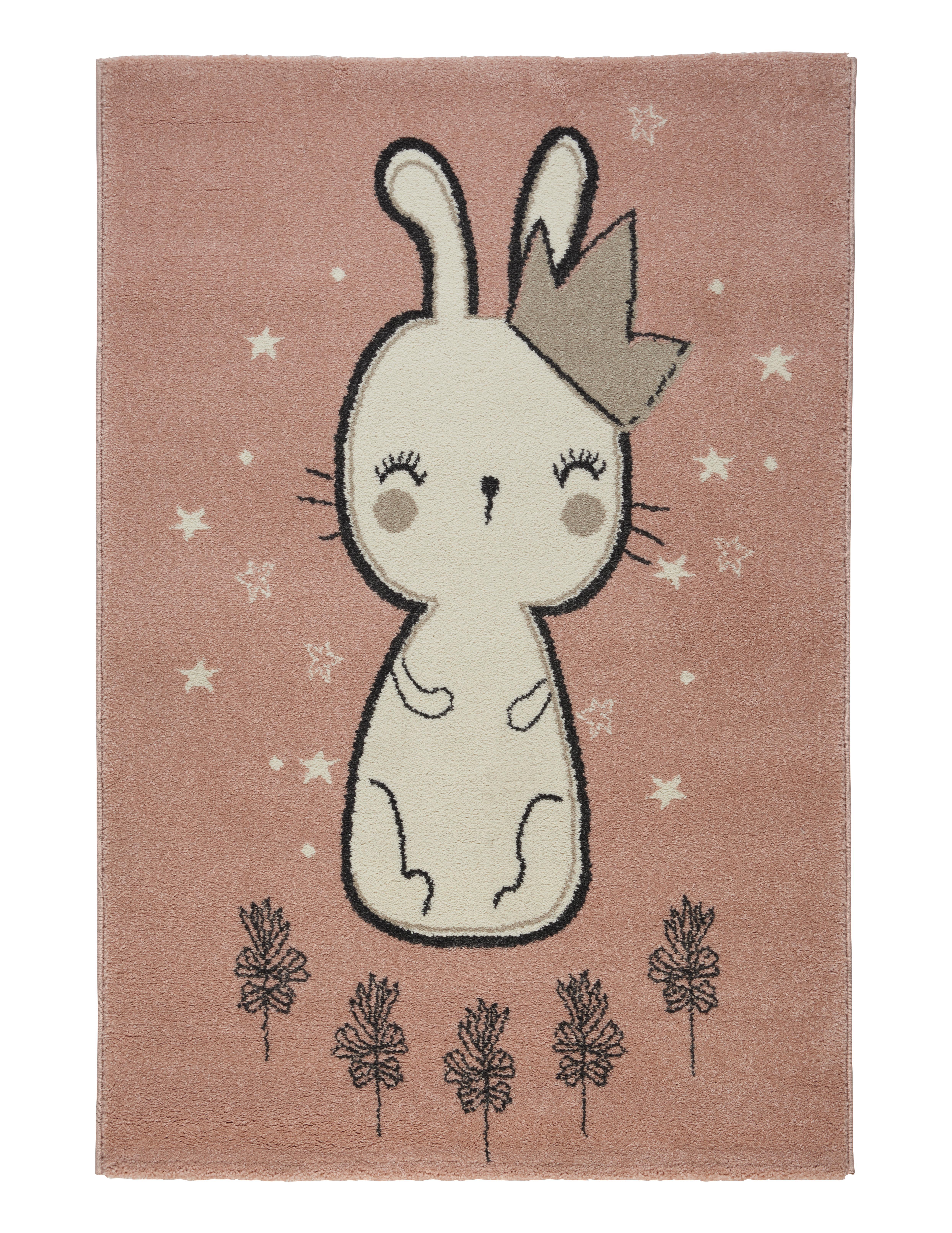 Kinderteppich Bunny in Rosa ca. 80x150cm - Rosa, Basics, Textil (80/150cm) - Mömax modern living