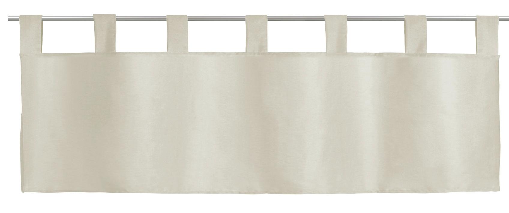 Vitrázsfüggöny Alster 140/50 - világosbarna, textil (140/50cm)