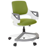 Otroški Vrtljivi Stol Kid Flex, Olivno Zelena - bela/olivno zelena , Moderno, umetna masa/tekstil (53/80 - 93/60cm) - MID.YOU