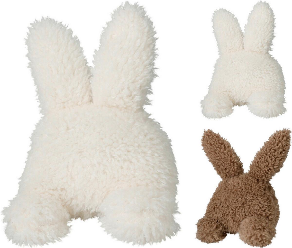 Ajtótámasz Rabbit - barna/fehér, textil