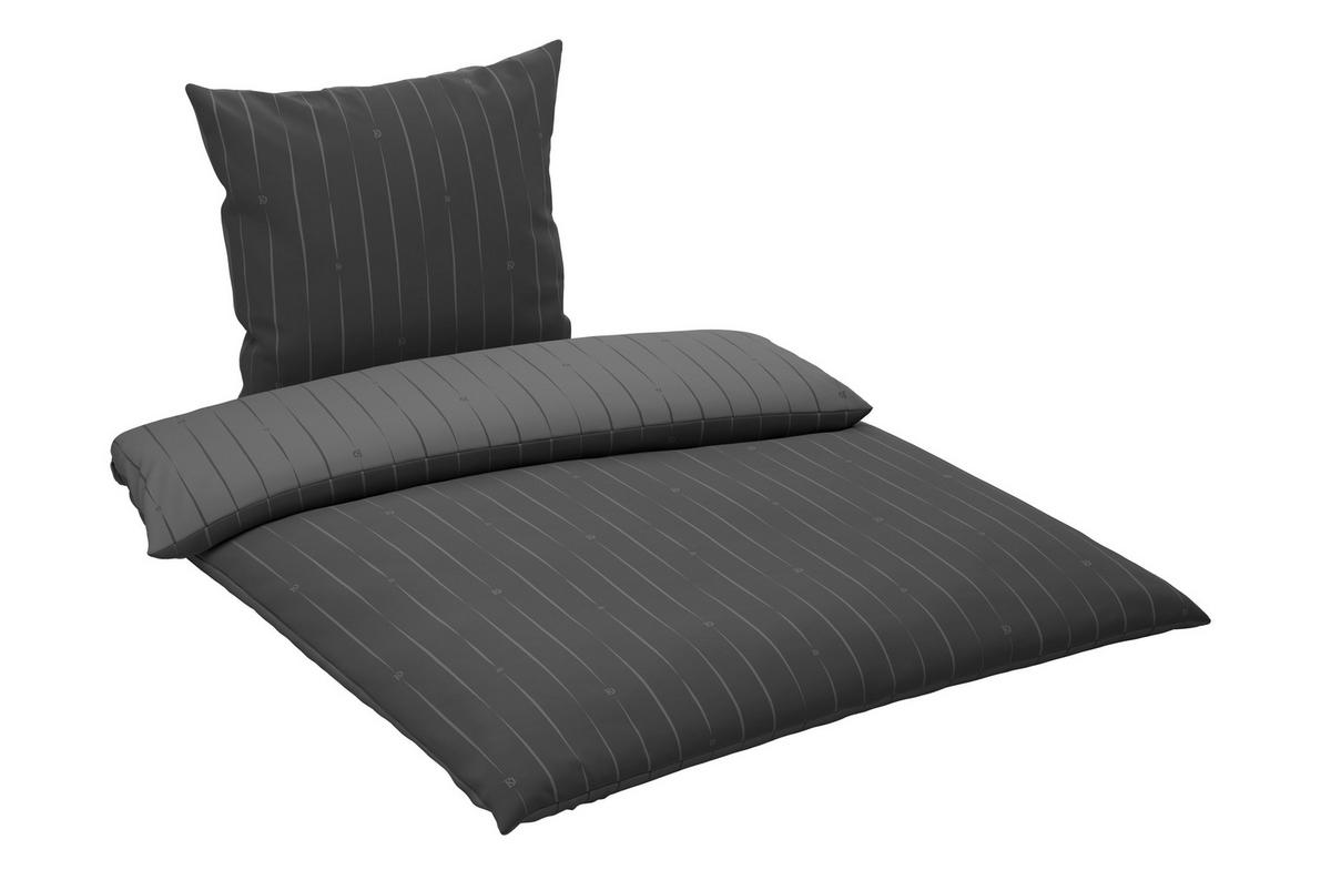 POŚCIEL DWUSTRONNA STRIPES - DK - antracytowy, Design, tkanina (135/200cm) - Dieter Knoll