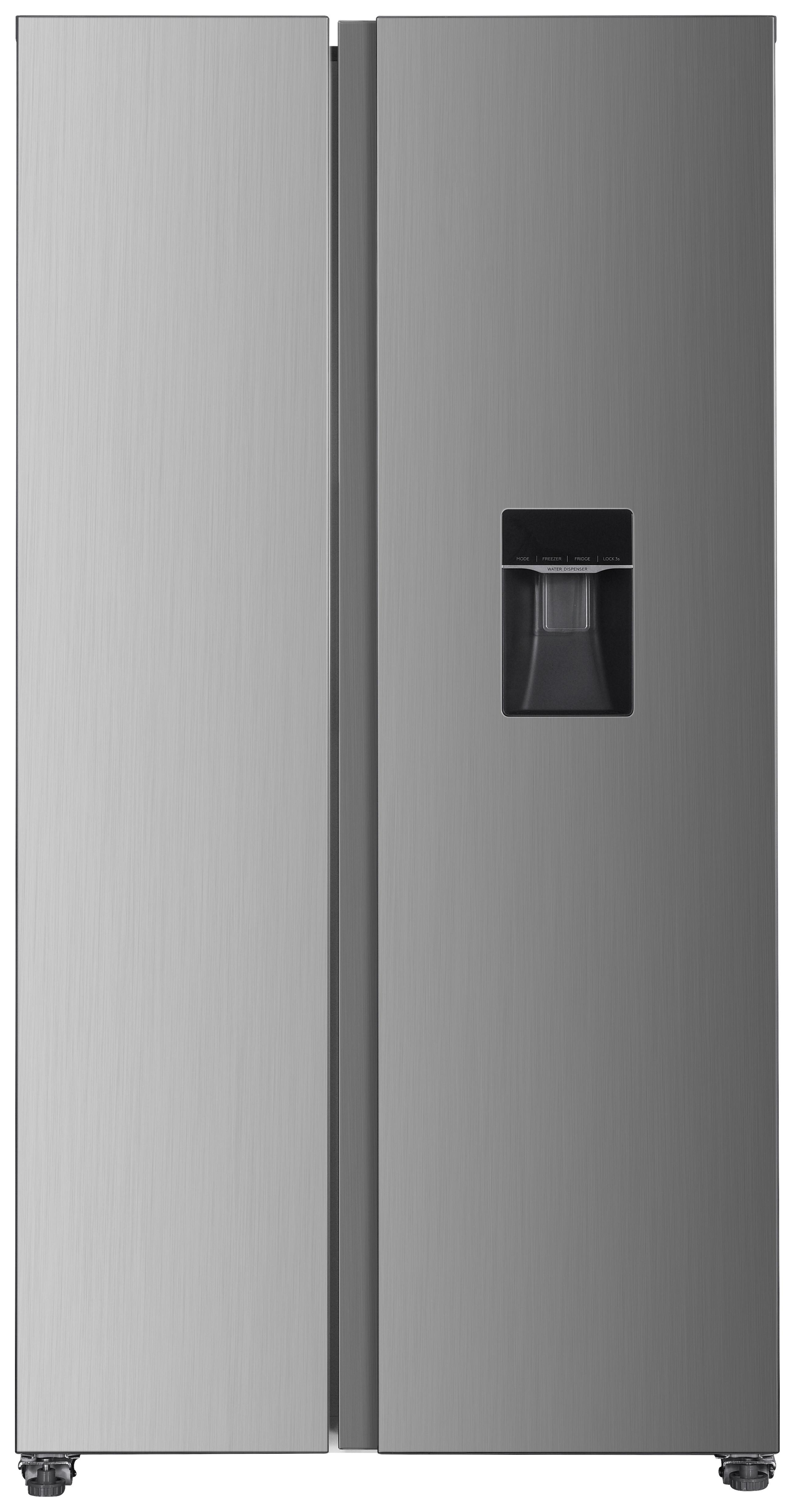 Side-by-Side AC178IXWS-16 Edelstahlfarben - Edelstahlfarben, Trend, Glas/Kunststoff (91/177/59cm) - Respekta