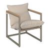 LOUNGEGRUPP LARA - grå/cremefärgad, Modern, metall/glas (114cm) - Bessagi Garden
