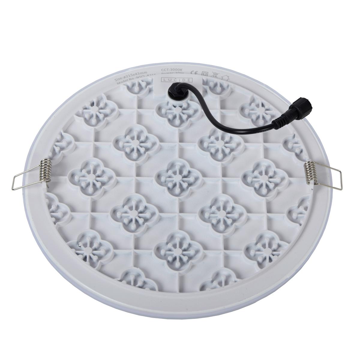 ŁAZIENKOWA LAMPA SUFITOWA LED 28112/30/31 CERES - Konventionell, metal (21.5/21.5/4.6cm) - Lucide