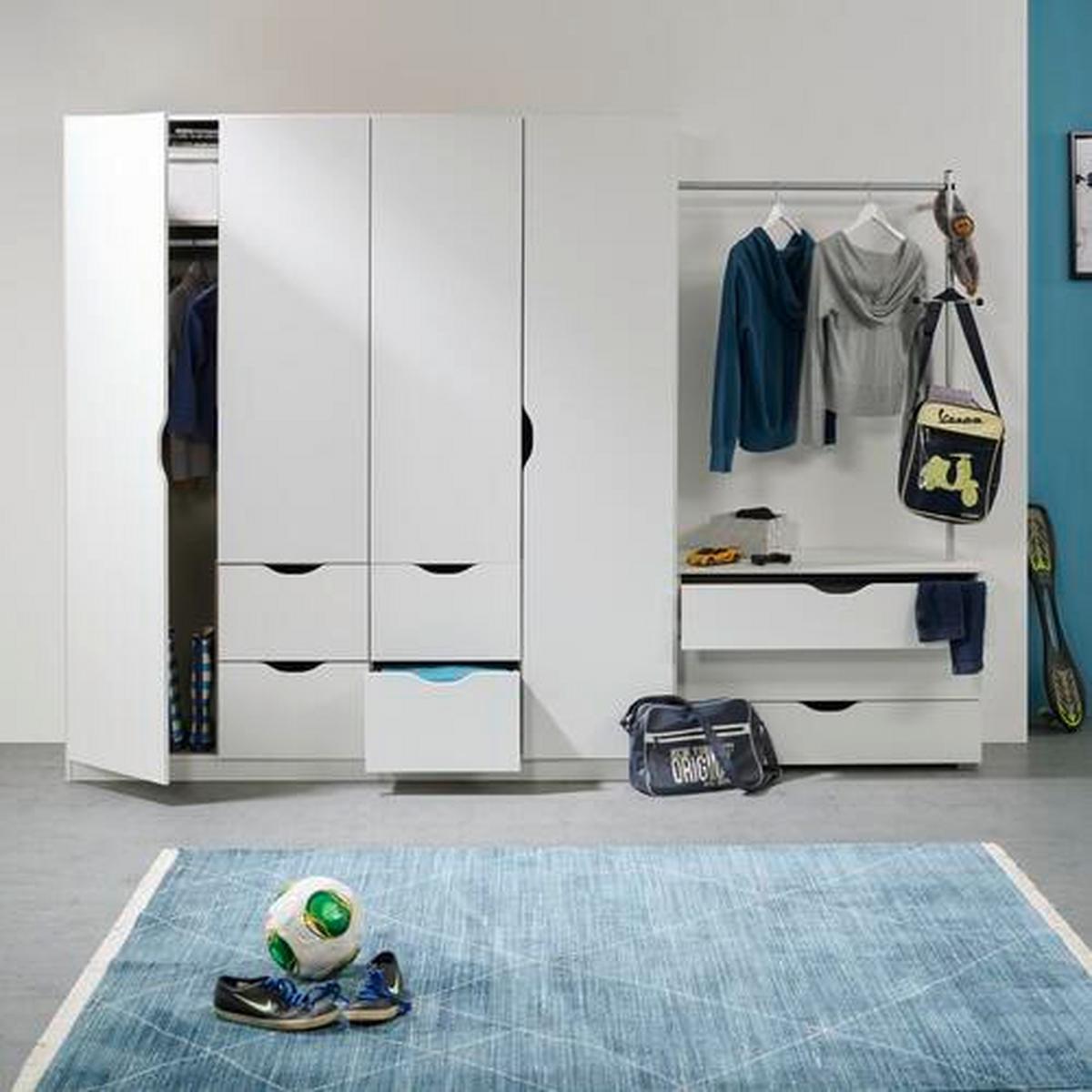 Garderobenstange aus Metall - Alufarben, Konventionell, Metall (96/120/31cm) - Premium Living