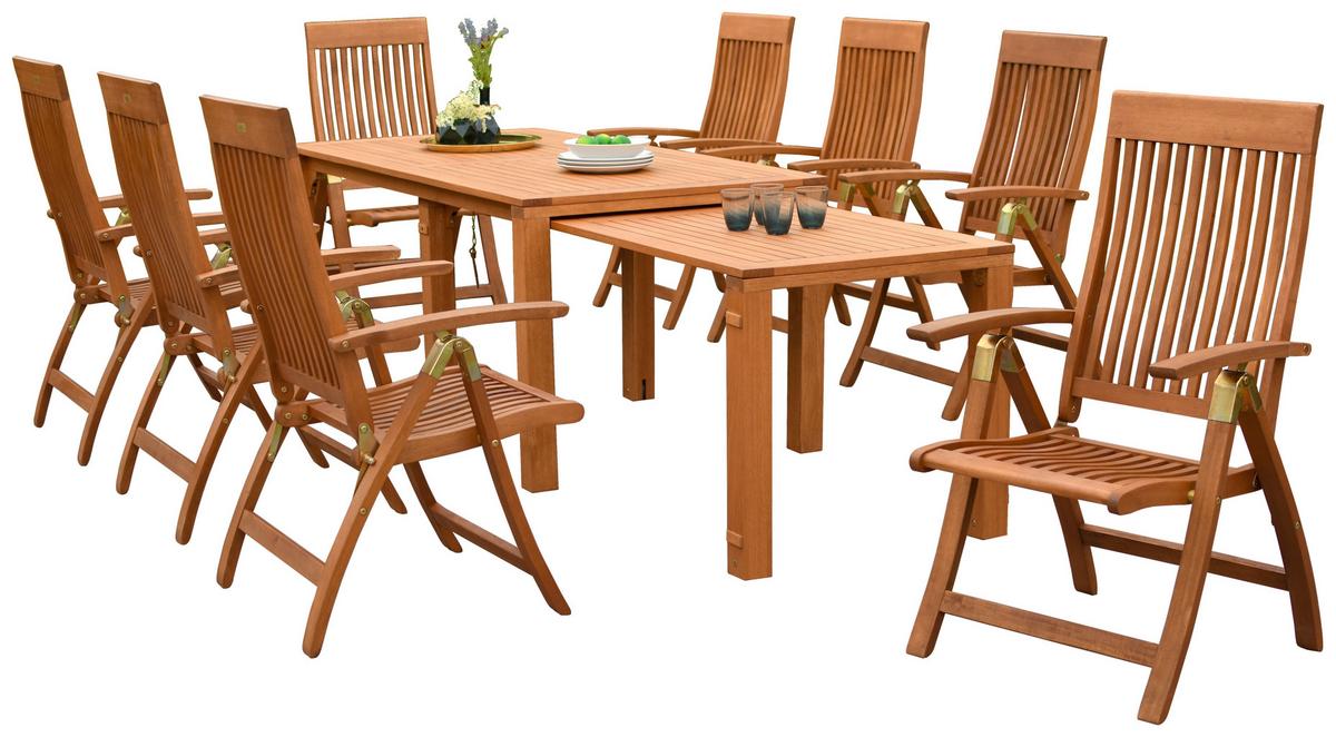 Vrtna Garnitura Comodoro, Masivno - naravne barve, Konvencionalno, les - Gardenson