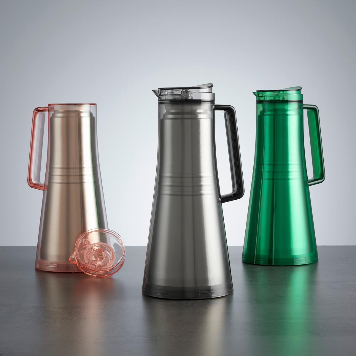 Isolierkanne Bodum Bistro Grau ca. 1,1 l - KONVENTIONELL, Kunststoff (13/31/16cm) - Bodum