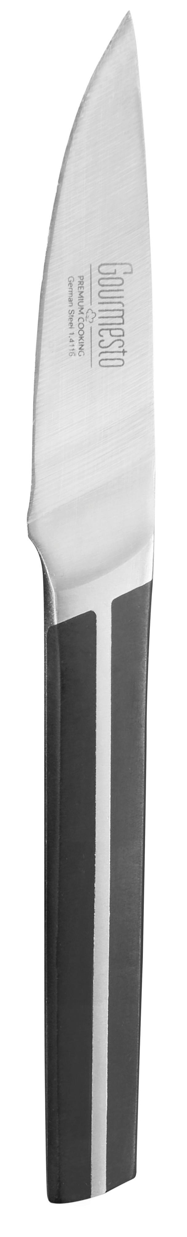 Schälmesser Profi Line Ca. 21cm - Edelstahlfarben/Schwarz, Konventionell, Kunststoff/Metall (21cm) - Gourmesto