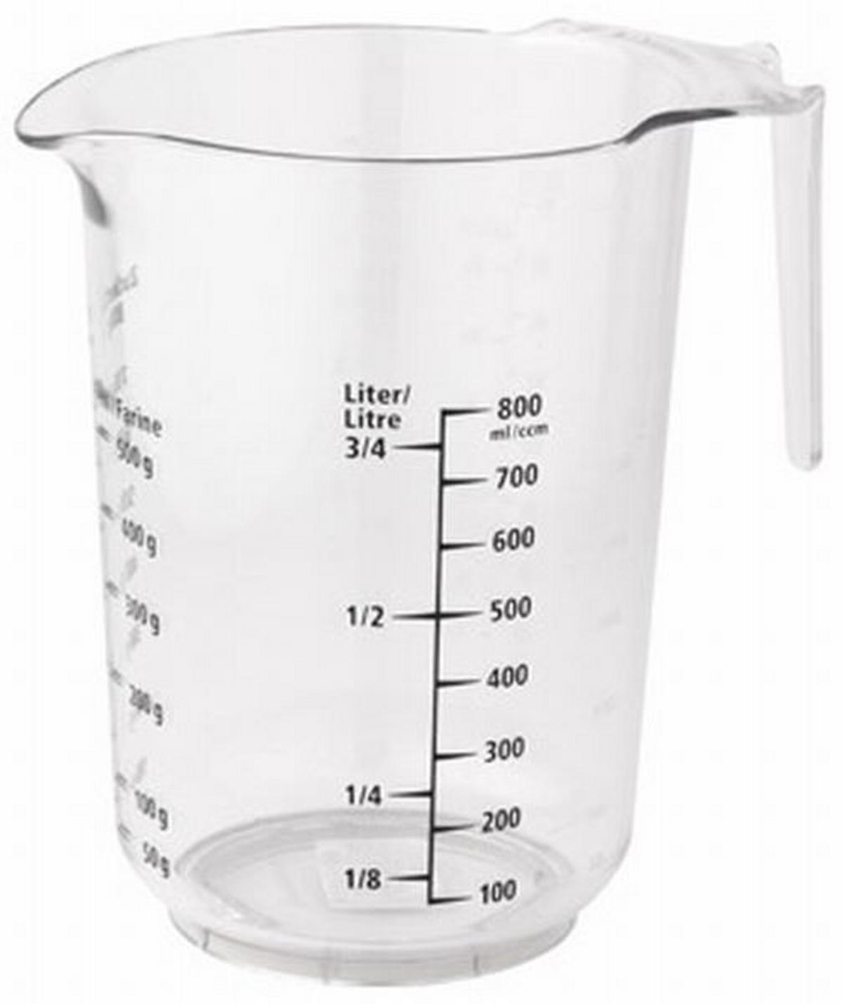 Messbecher Bakery - 1l aus Kunststoff - Transparent, KONVENTIONELL, Kunststoff (16cm) - Zenker