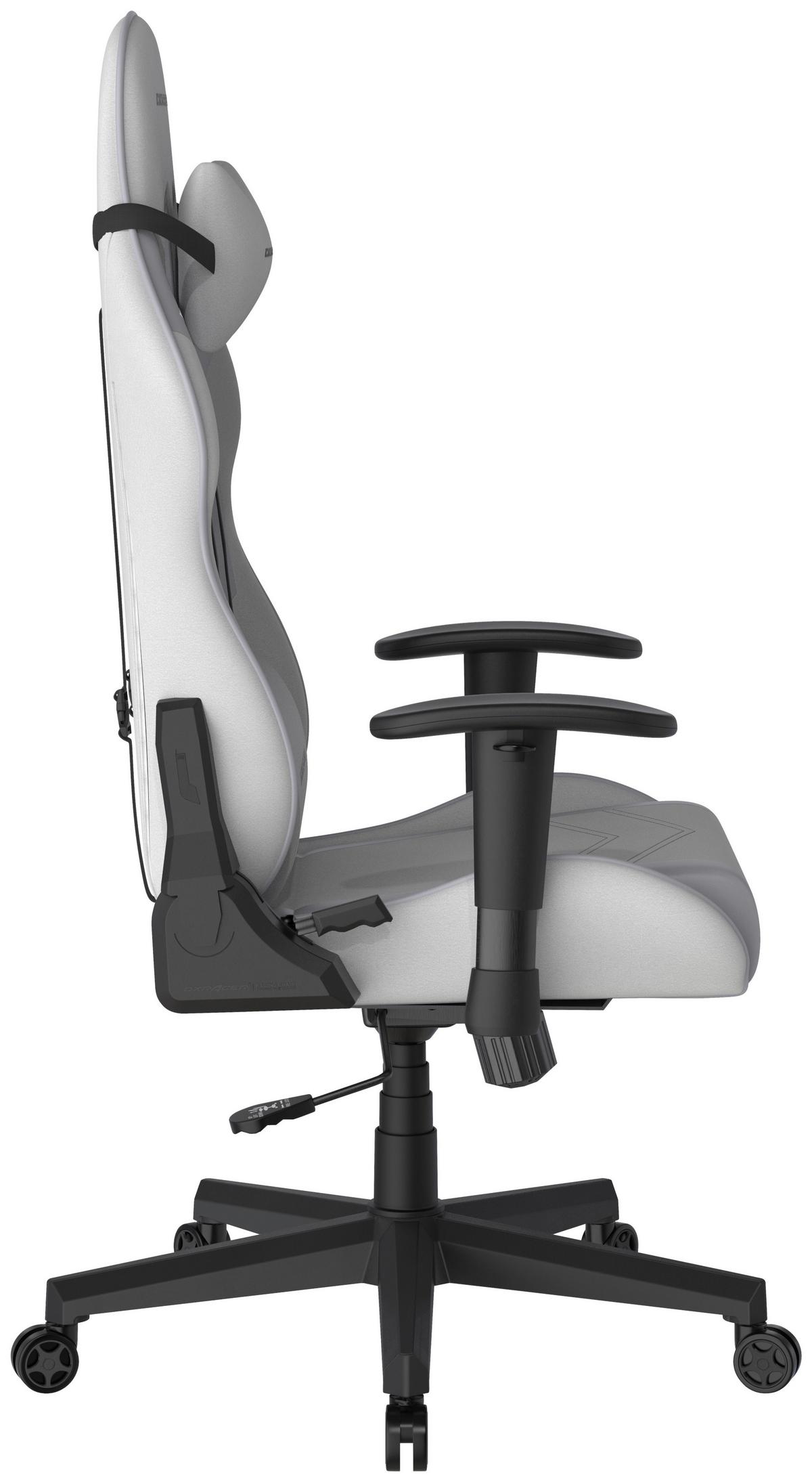 Drehstuhl Prince Grau/Weiß - Schwarz/Weiß, MODERN, Kunststoff/Textil (67/126/67cm) - Dxracer