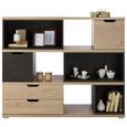 Highboard in Eichefarben - Dunkelgrau/Eichefarben, MODERN, Holzwerkstoff (141/116/40cm) Highboard in Eichefarben - Dunkelgrau/Eichefarben, MODERN, Holzwerkstoff (141/116/40cm)