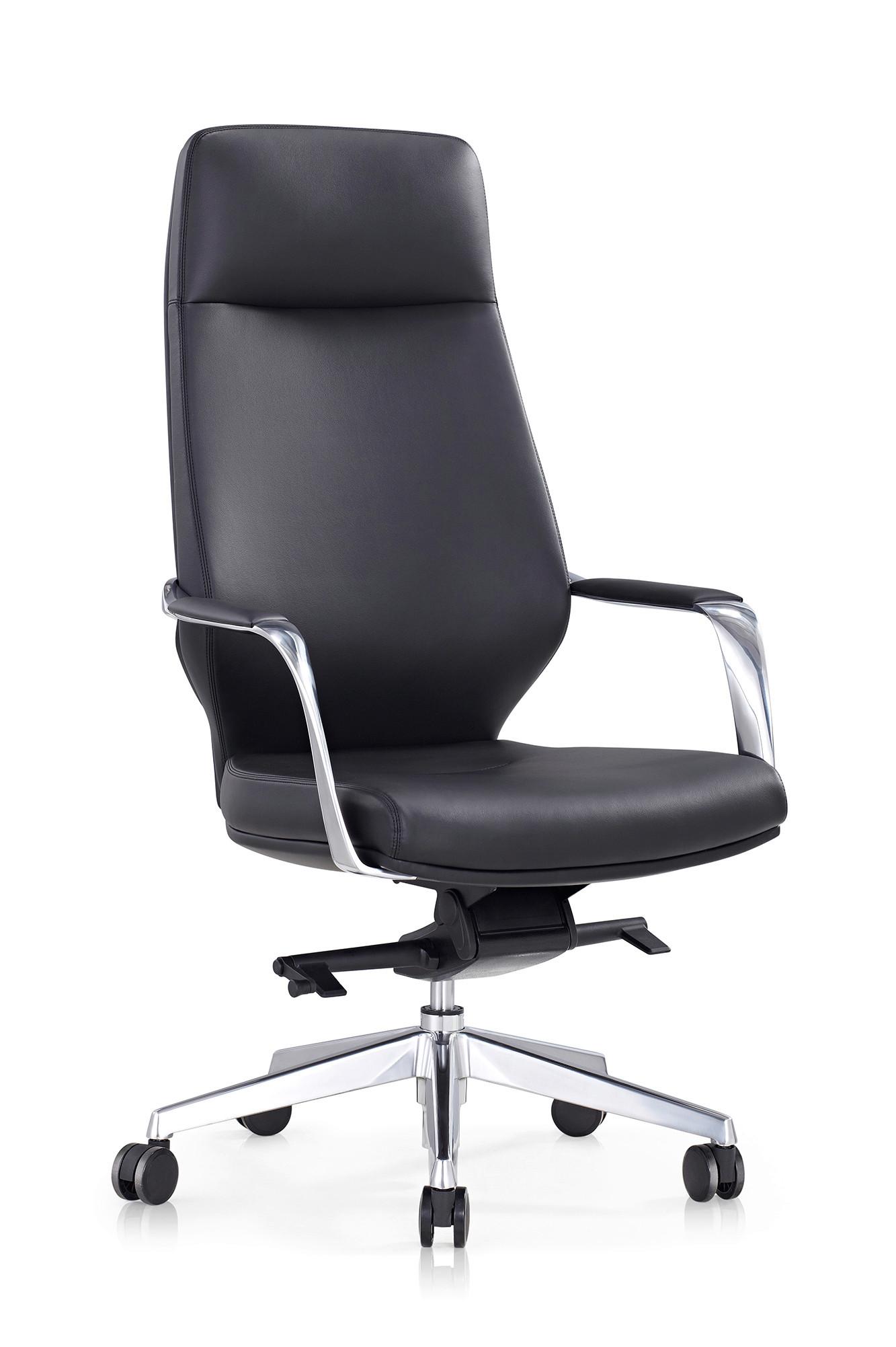 Pisarniški Stol Büro, Črna - srebrne barve/črna, Moderno, kovina/umetna masa (63/120,5/66cm) - Livetastic