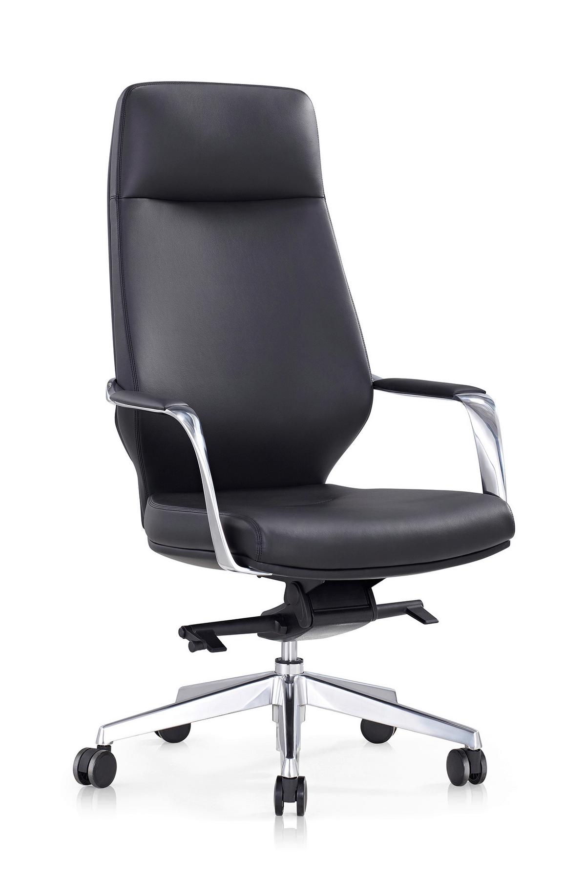 Pisarniški Stol Büro, Črna - srebrne barve/črna, Moderno, kovina/umetna masa (63/120,5/66cm) - Livetastic