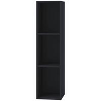Schallplattenregal Platto in Schwarz, B: 34 cm - Schwarz, KONVENTIONELL, Holzwerkstoff (34/107/29cm) - MID.YOU