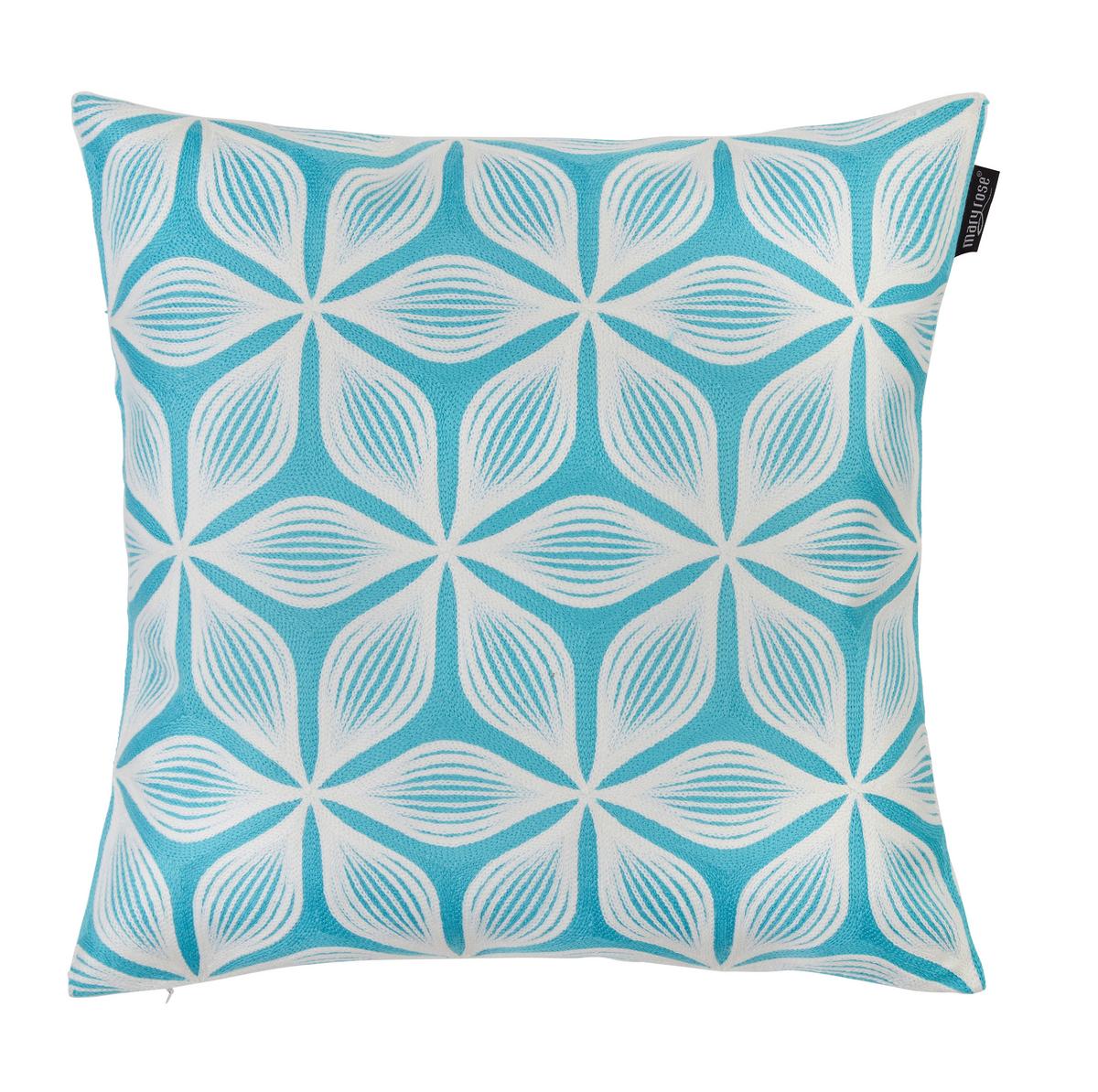 Zierkissen Bella in Petrol ca. 45x45cm - Petrol, MODERN, Textil (45/45cm) - Mary's