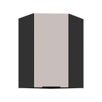 Kutni Viseći El.2 Vr./2 Police Arona - bež/crna, Moderno, drvni materijal/metal (60x60/90/31cm)